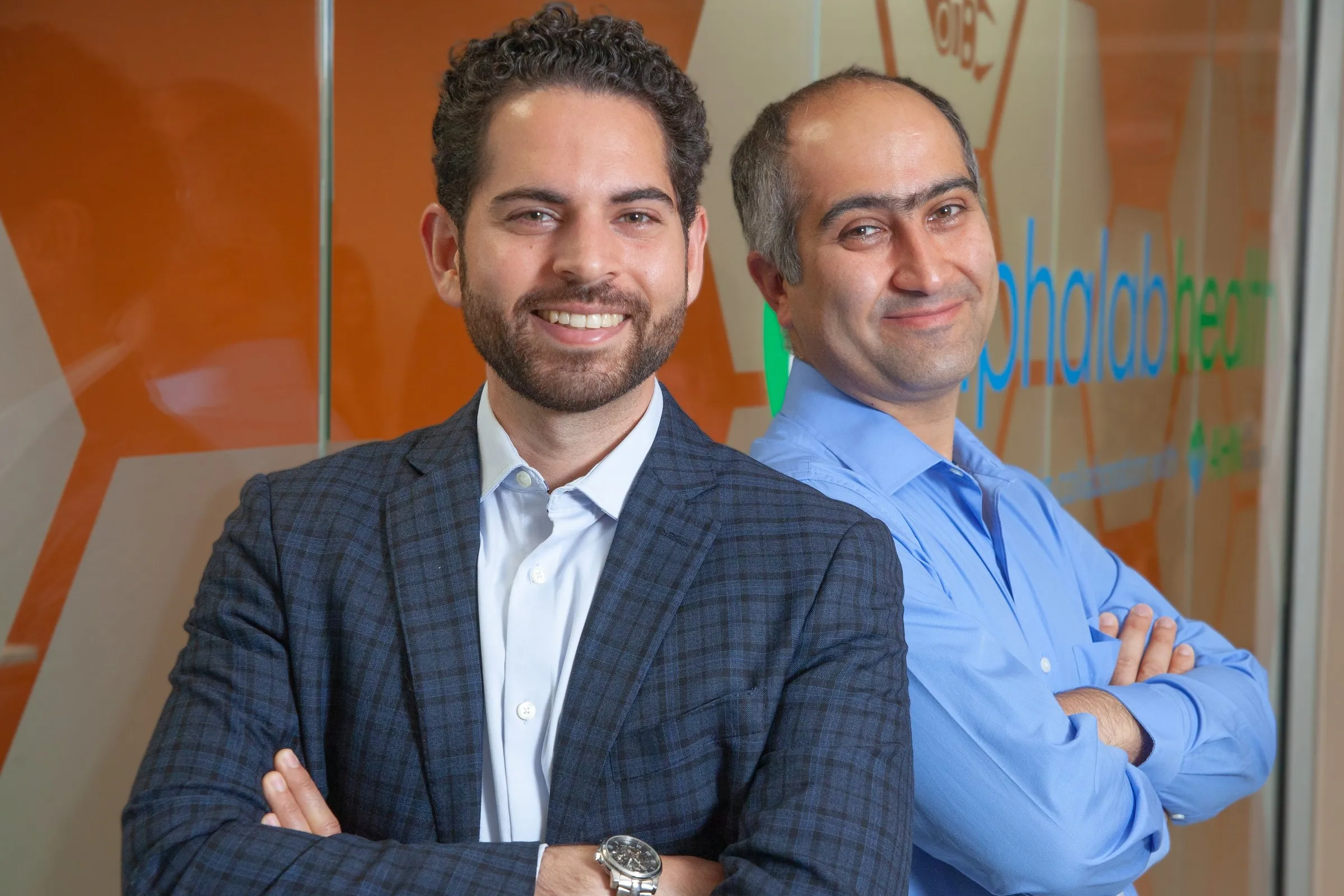 Jay Reddy and Maysam Chamanzar at AlphaLab Health in Pittsburgh.